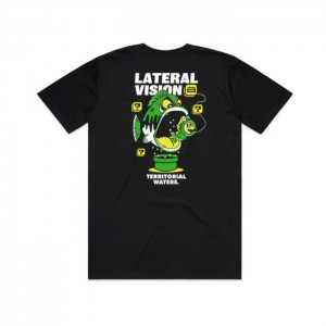 Lateral Vision / ラテラルビジョン  TERRITORY TEE (BLACK)